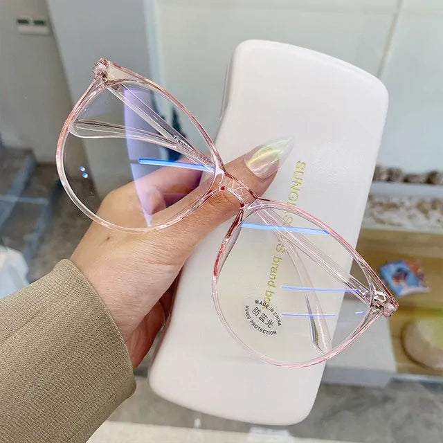 Transparent Anti Blue Light Computer Glasses