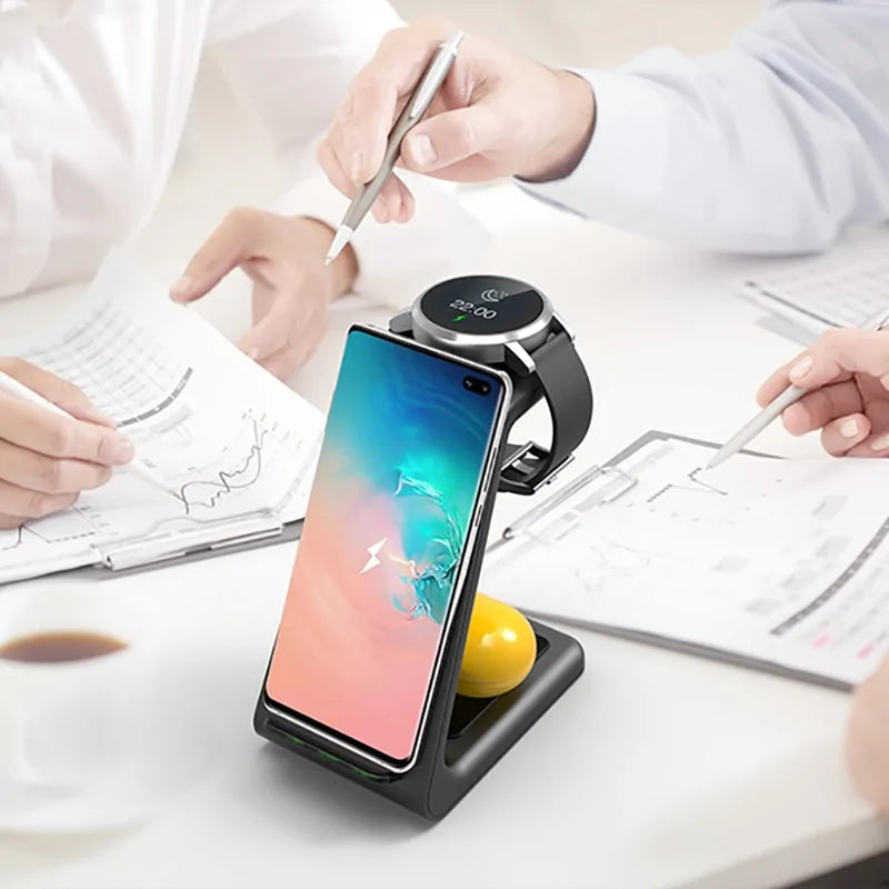 3-in-1 Wireless Charger for iPhone and Samsung